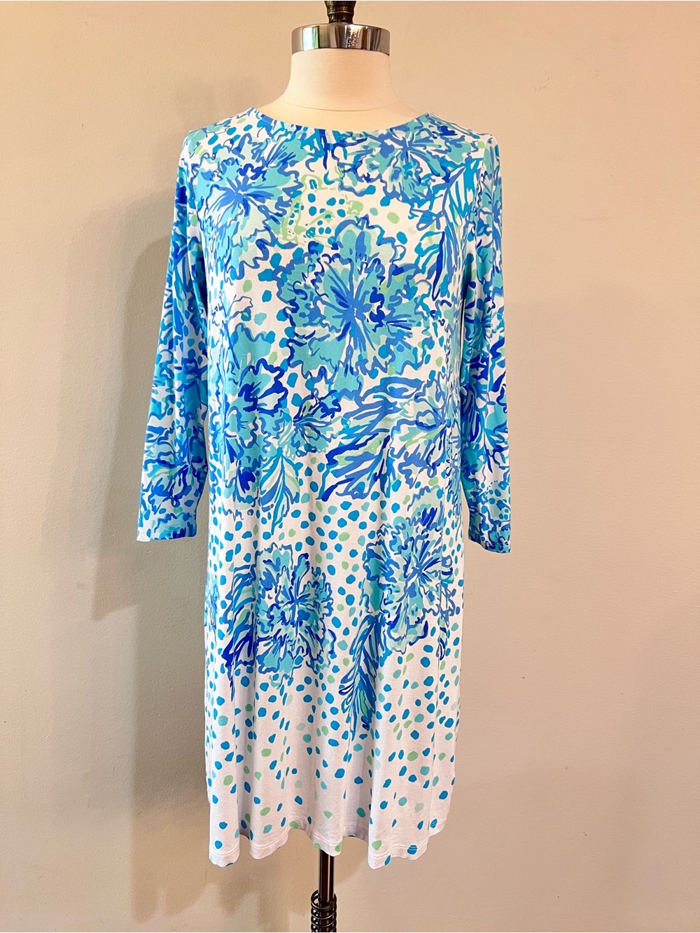 Lilly Pulitzer Ophelia Swing Dress – Karma Camelia Print – Size Large – EUC